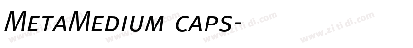 MetaMedium caps字体转换